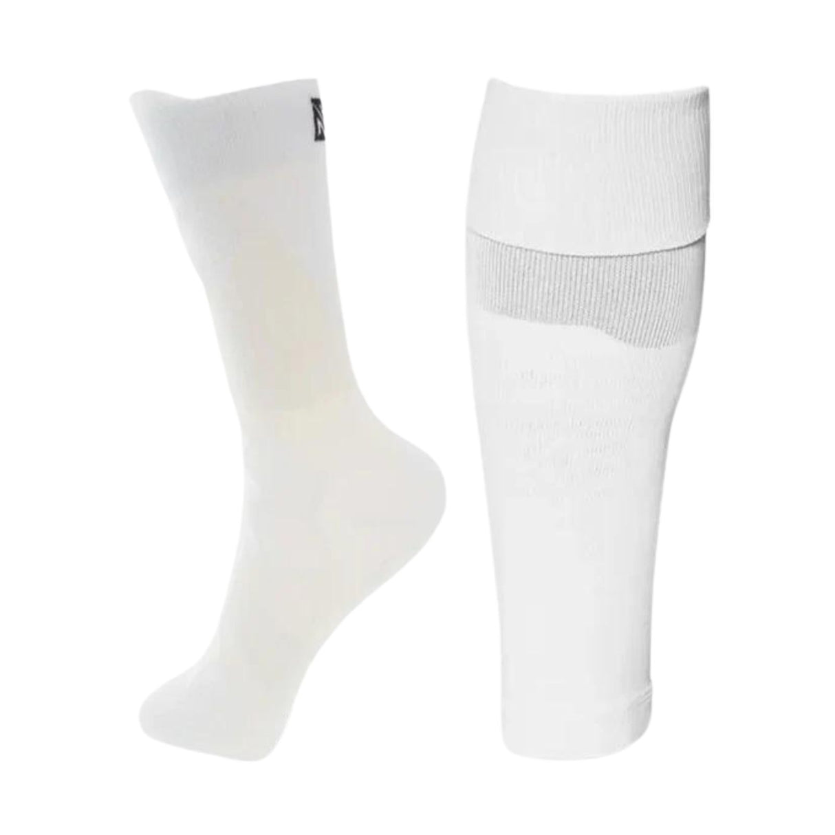 Fussballstulpen und Socken Grösse 42-47 Weiss Set Tubxx und GripSoxx
