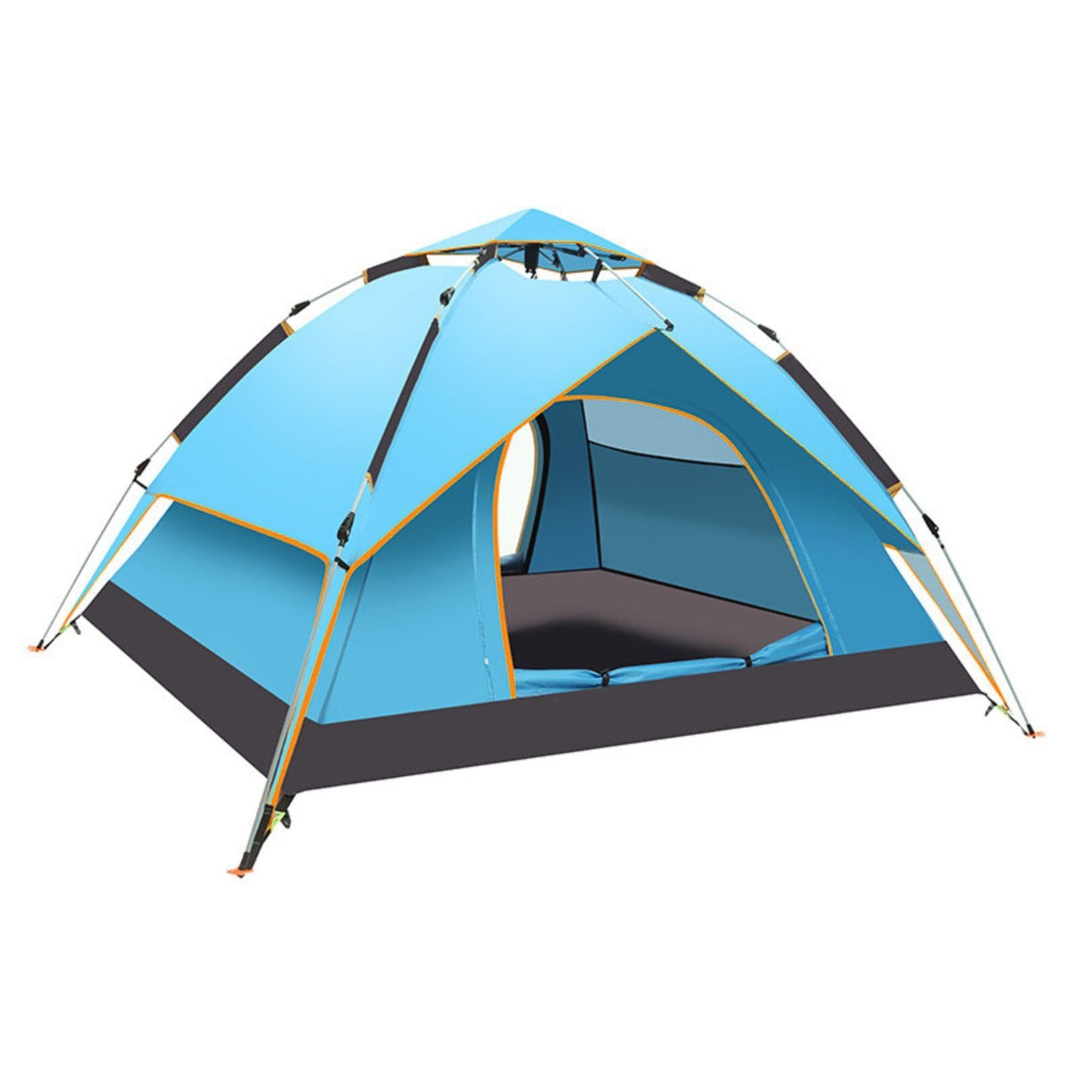 Quick-Up-Zelt für 3-4 Personen Campingzelt Automatikzelt Festivalzelt