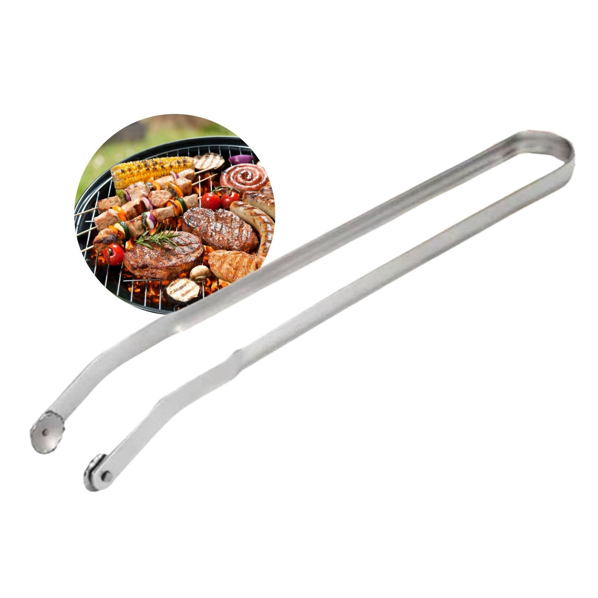 Grillzange BBQ-Zange Küchenzange Grillbesteck Grillwerkzeug Bratzange