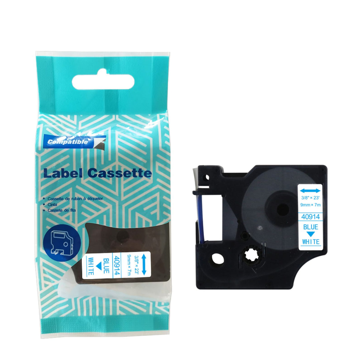 Alternatives Etikettenband zu Dymo D1 40914 / S0720690 Beschriftungsband