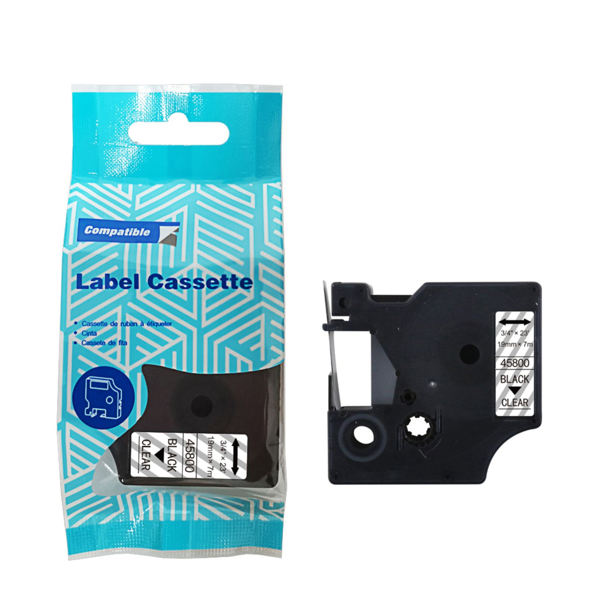 Alternatives Etikettenband zu Dymo D1 45800 / S0720820 Beschriftungsband
