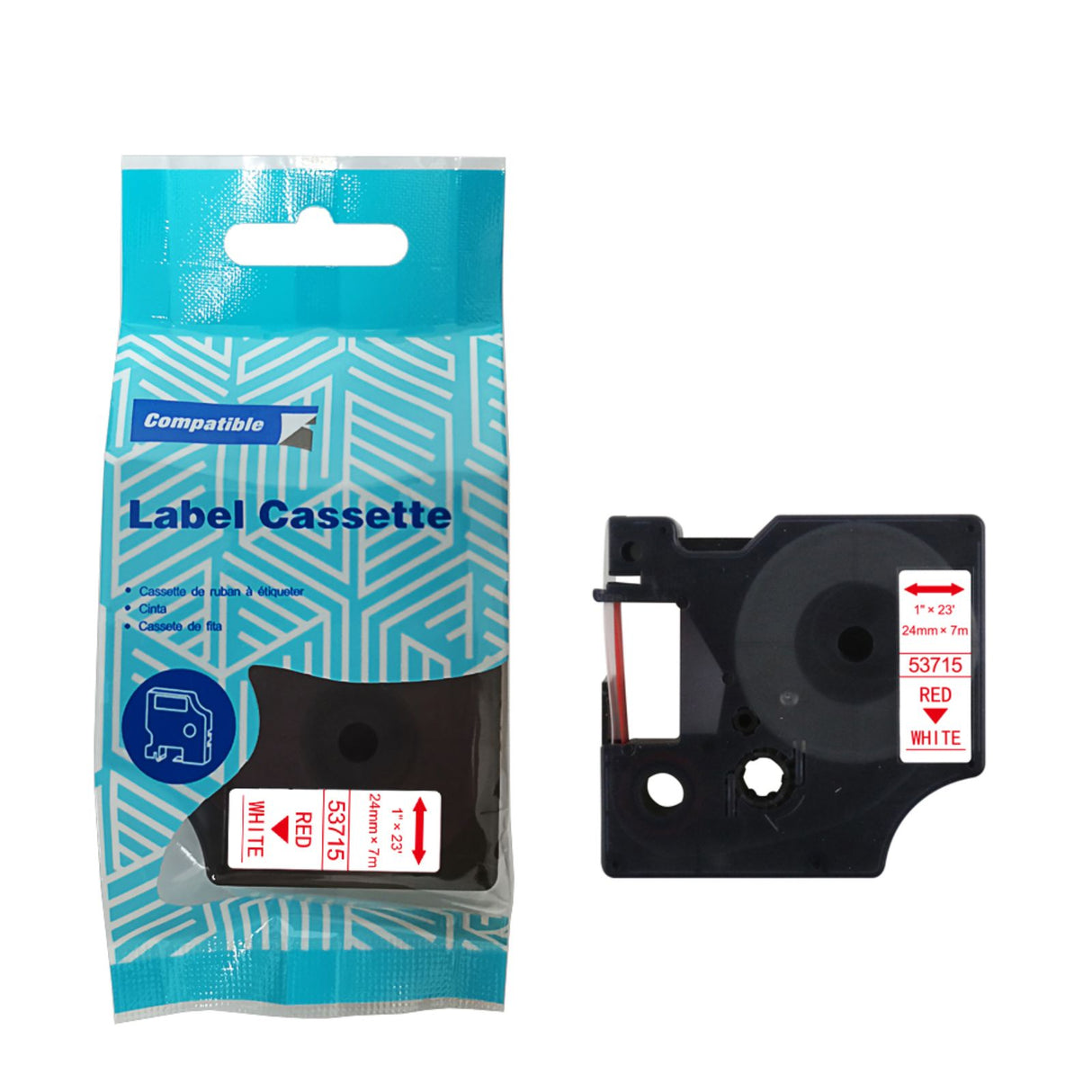 Alternatives Etikettenband zu Dymo D1 53715 / S0720950 Beschriftungsband