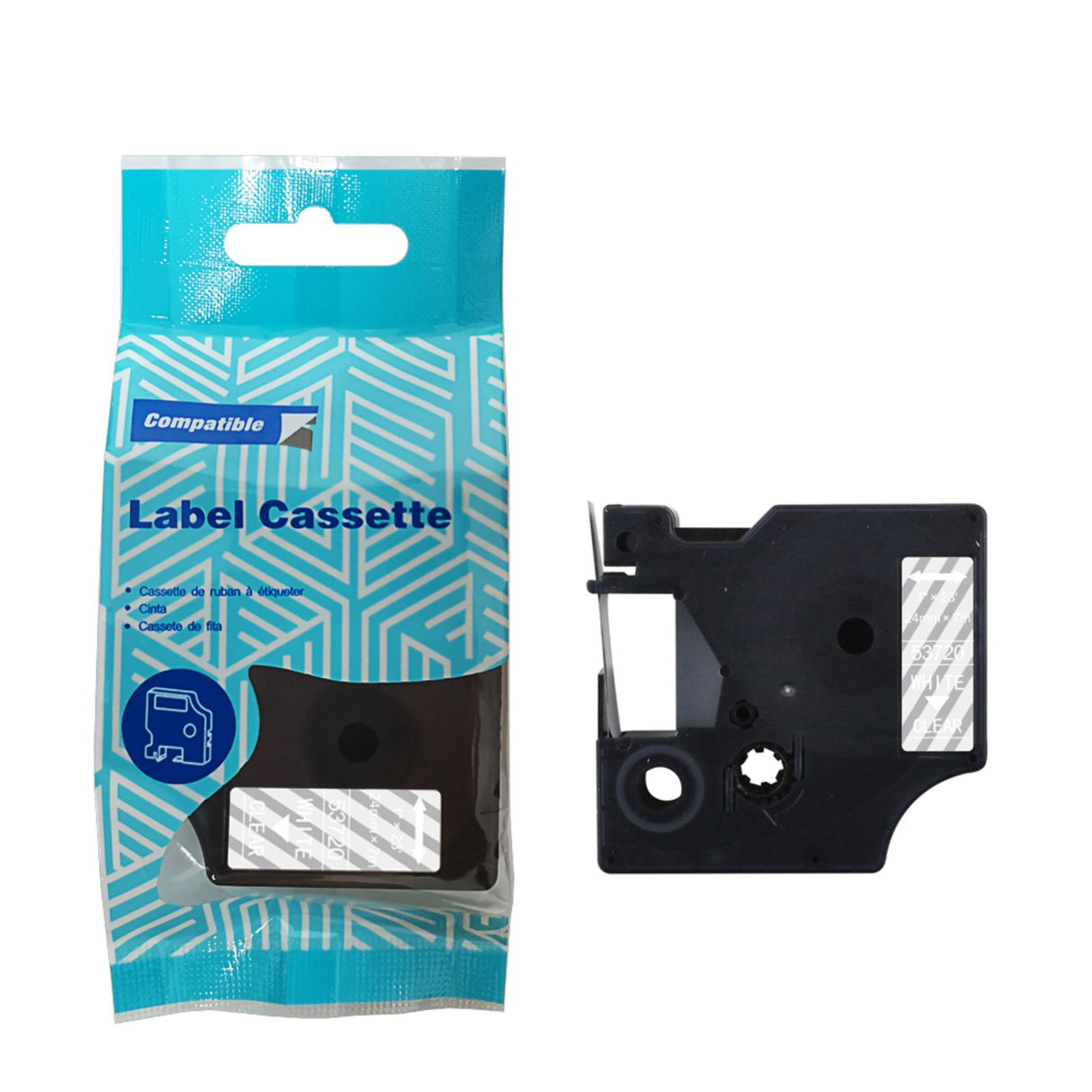 Alternatives Etikettenband zu Dymo D1 53720 / S0721000 Beschriftungsband