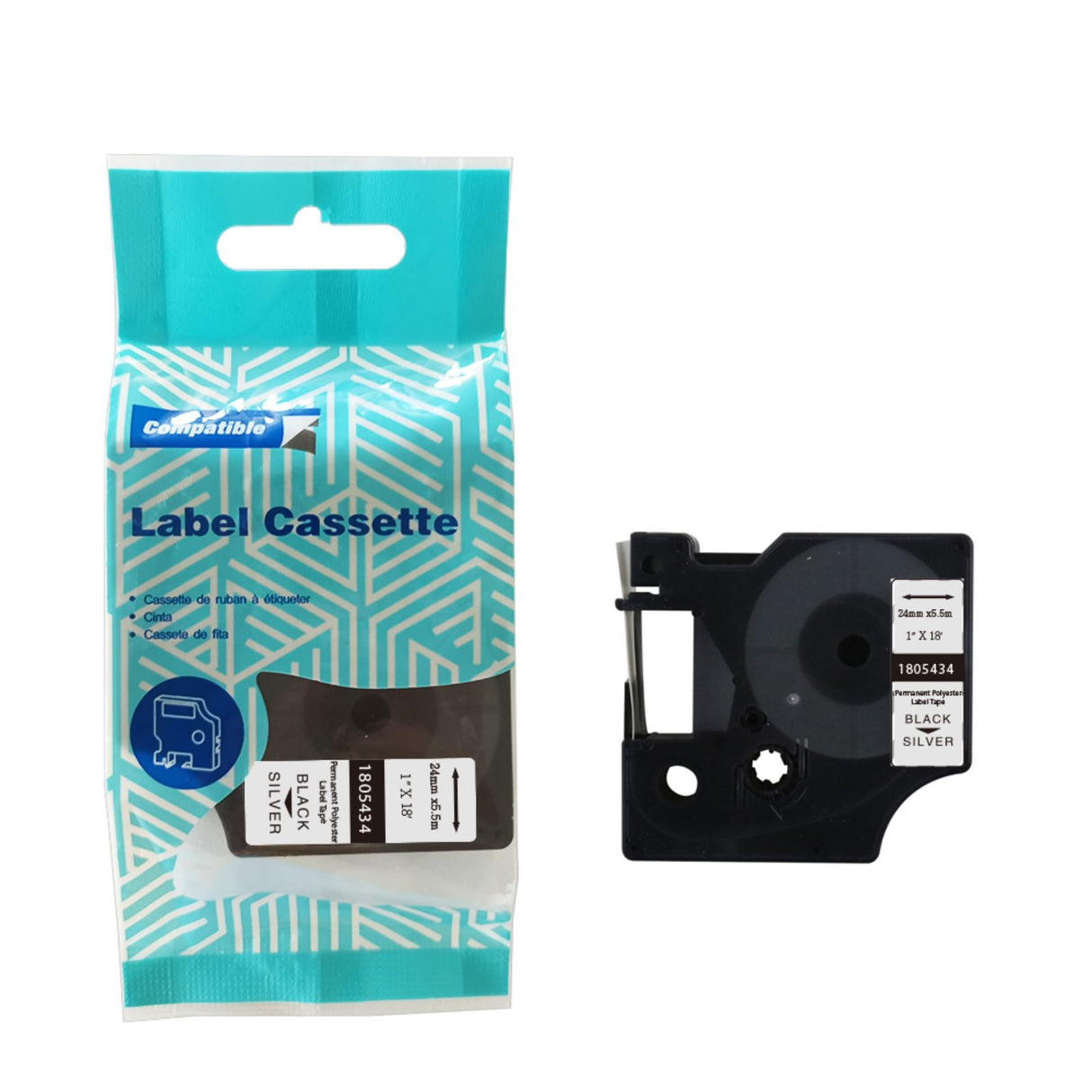 Alternatives Etikettenband zu Dymo 1805434 Polyesteretiketten