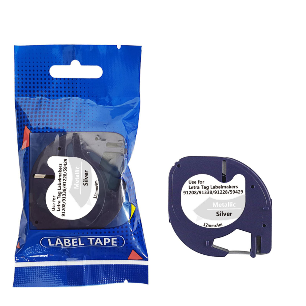 Alternatives Etikettenband zu Dymo 91228 / S0721730 LetraTag