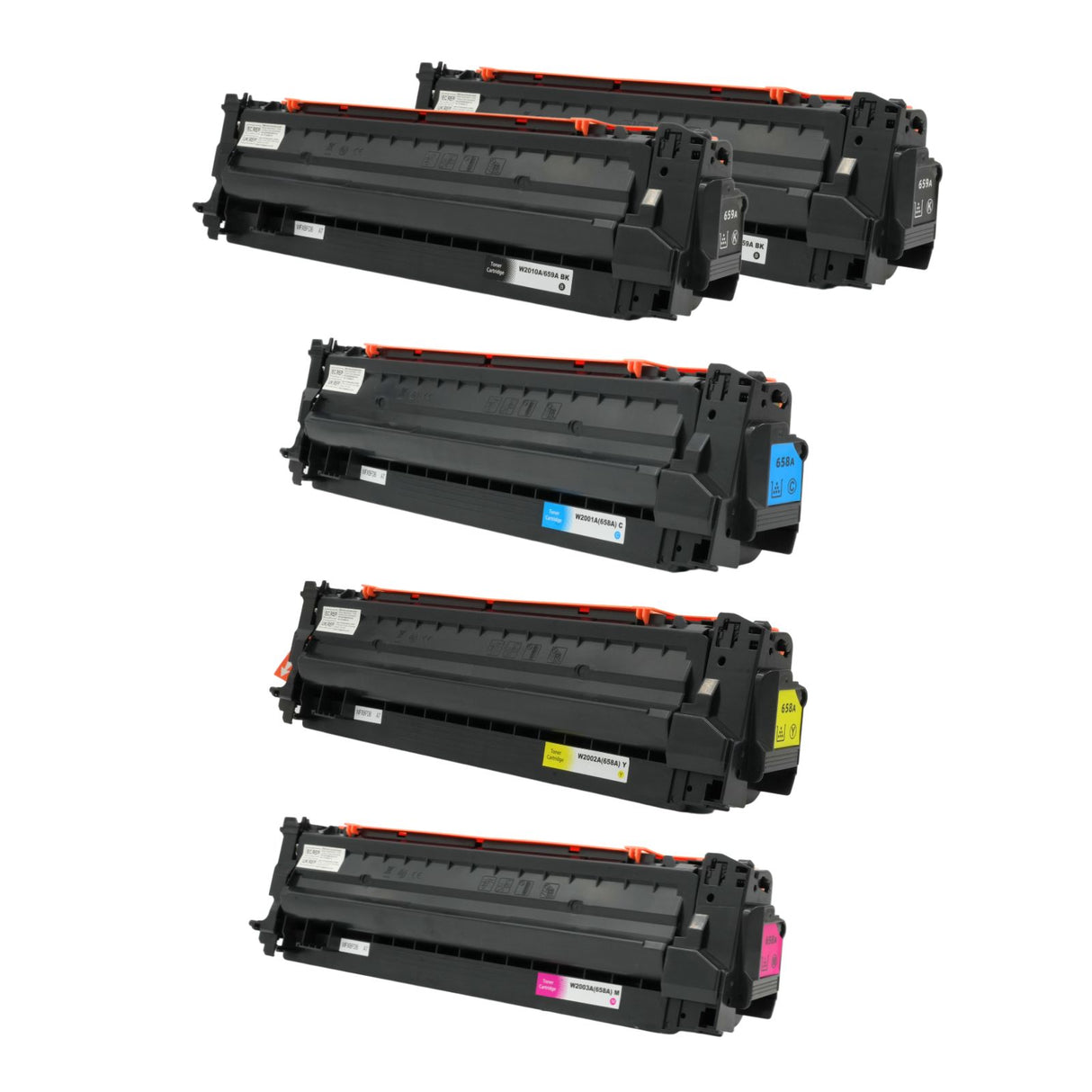 Alternativer Toner zu HP 658A - Black Cyan Yellow Magenta - 5er Set