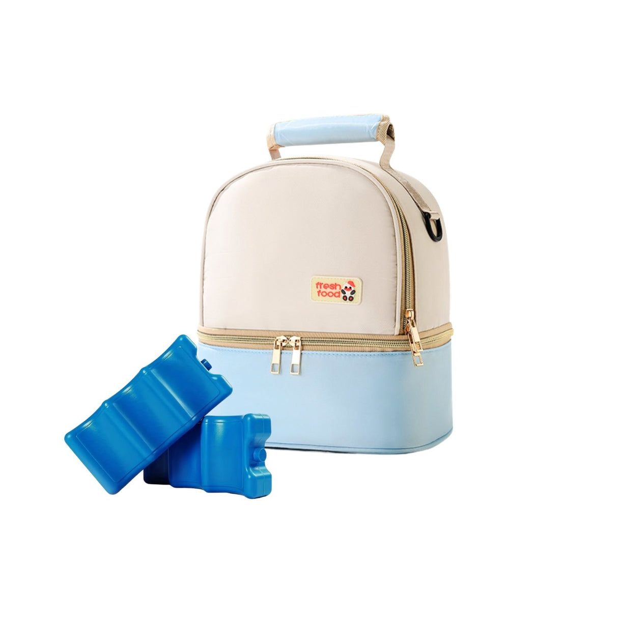 5er-Set Milchkühltasche mit Kühlakkus Rucksack Kühlpacks Tragetasche