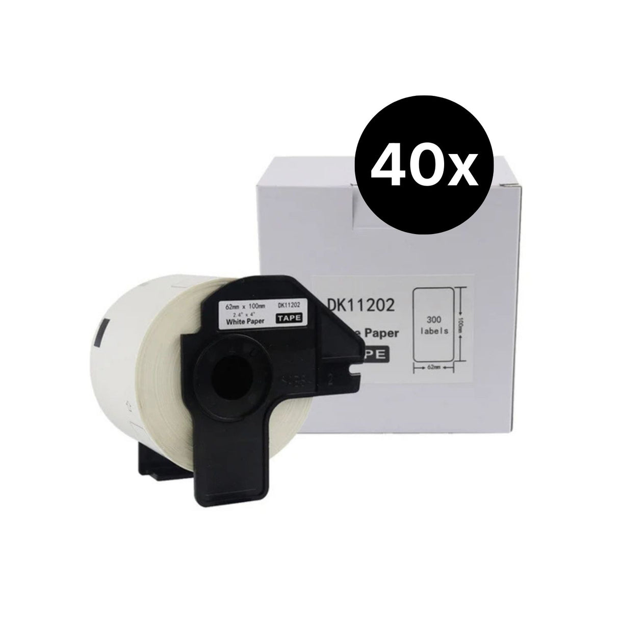 40er-Set Alternative Etikettenrolle zu Brother DK-11202 Etiketten
