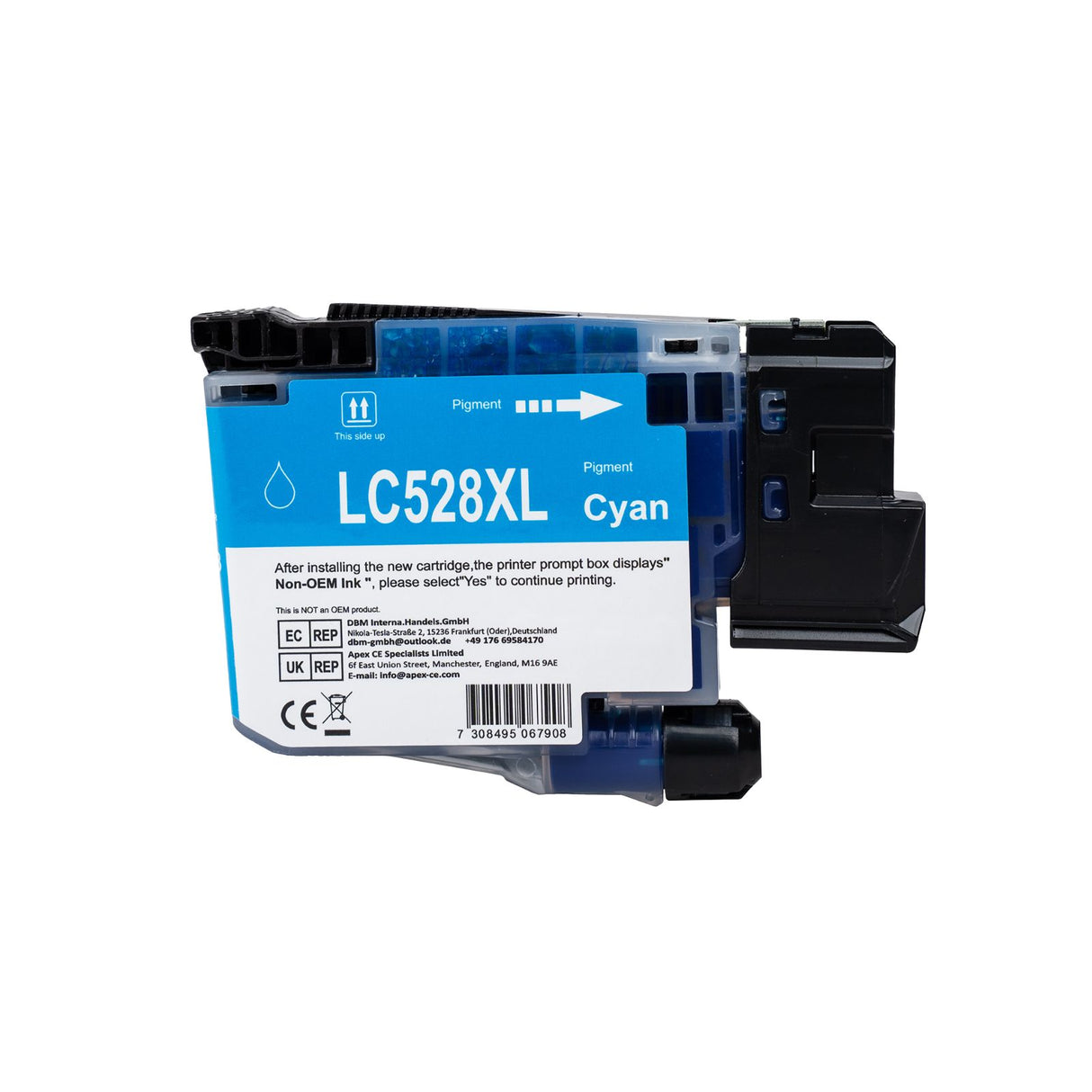 Alternative Tintenpatrone zu Brother LC528 - Cyan 1 Stück