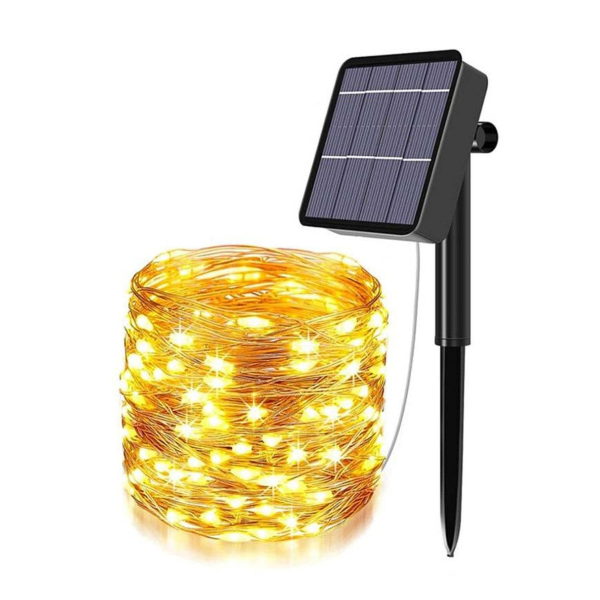 LED-Solar-Gartenbeleuchtung 32m Dekoleuchte Outdoor-Leuchtgirlande