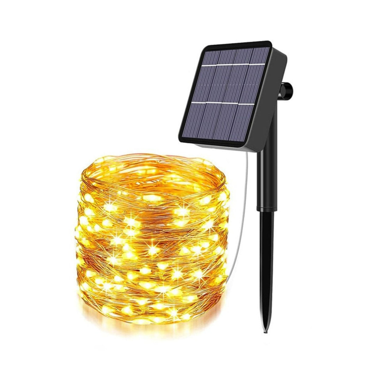 LED-Solar-Gartenbeleuchtung 22m Leuchtgirlande Outdoor-Dekoleuchte