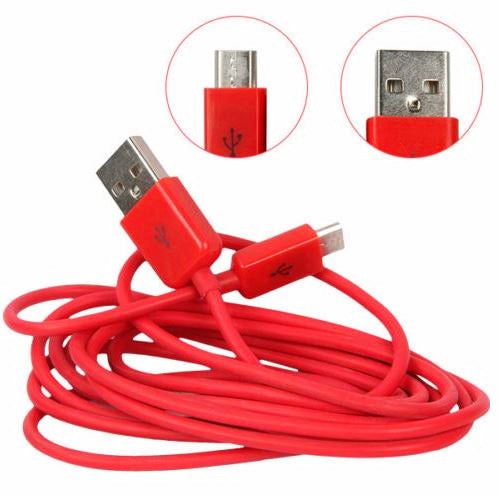 microUSB Daten- und Ladekabel Micro USB 1m ROT