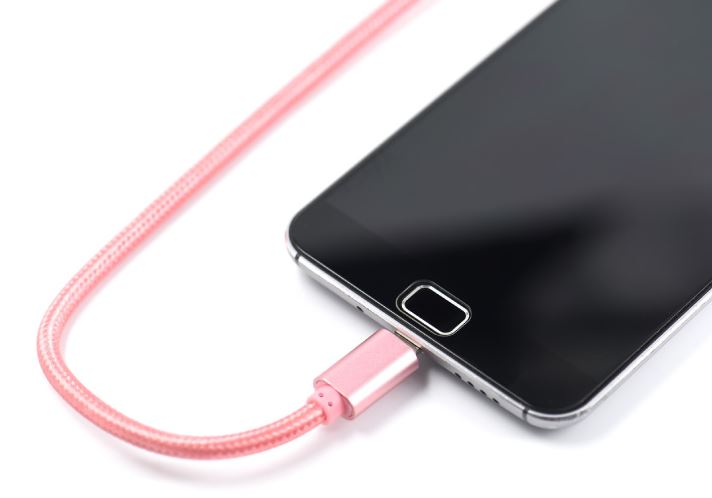 Anki Micro USB Metall Ladekabel Stoff Datenkabel 1m ROSÉGOLD