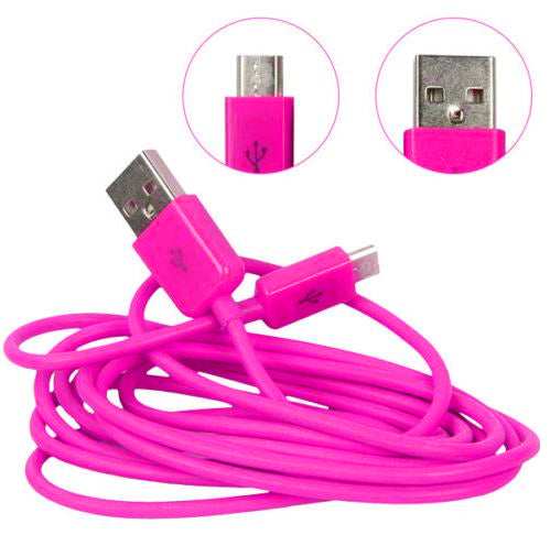 microUSB Daten- und Ladekabel Micro USB 1m PINK ROSA
