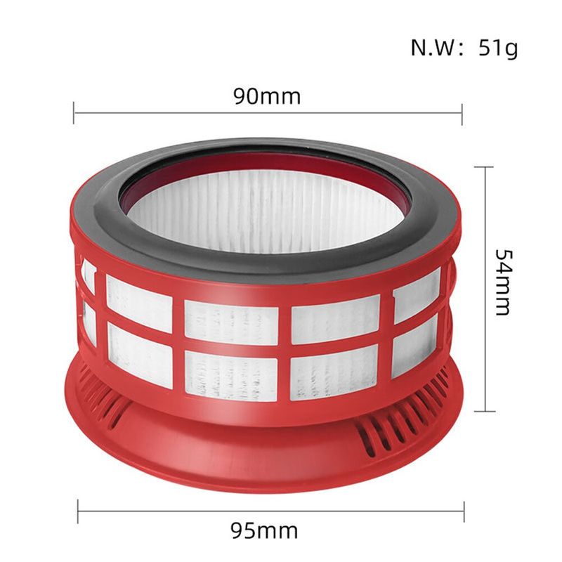Alternativer HEPA-Ersatzfilter für Roborock H6 & H7 Zubehör Rot