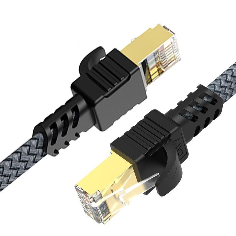 1m Netzwerkkabel Flachkabel Ethernet LAN Kabel RJ45 Kat. 7 flach UTP