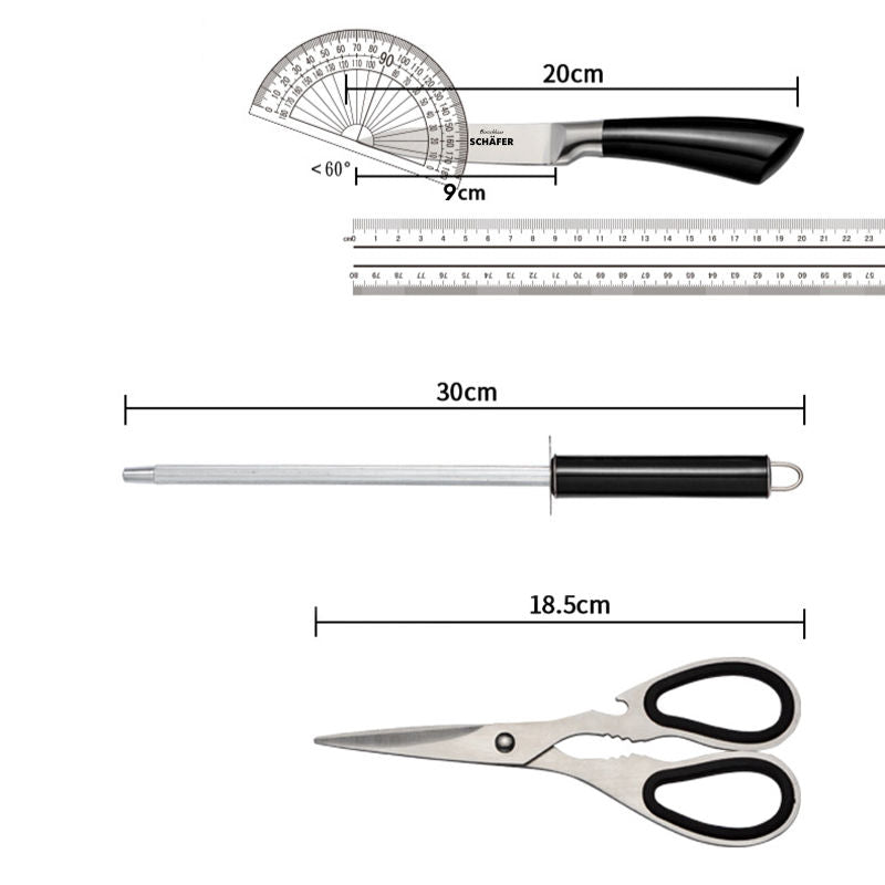 Messer Set Messerblock Kochmesser-Set Messerhalter Messerständer