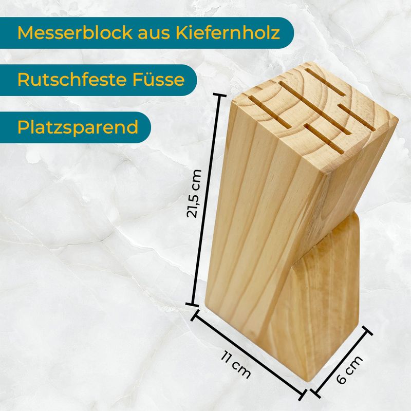 Messer Set Messerblock Kochmesser-Set Messerhalter Messerständer