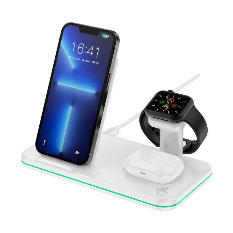 3-in-1 Ladestation für Smartphone Smartwatch Kopfhörer Dockingstation