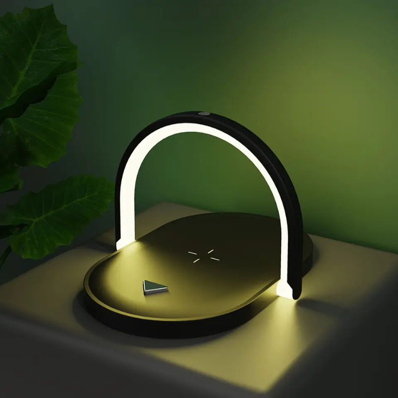 Ladestation mit Beleuchtung Smartphone Ladegerät Wireless Charger