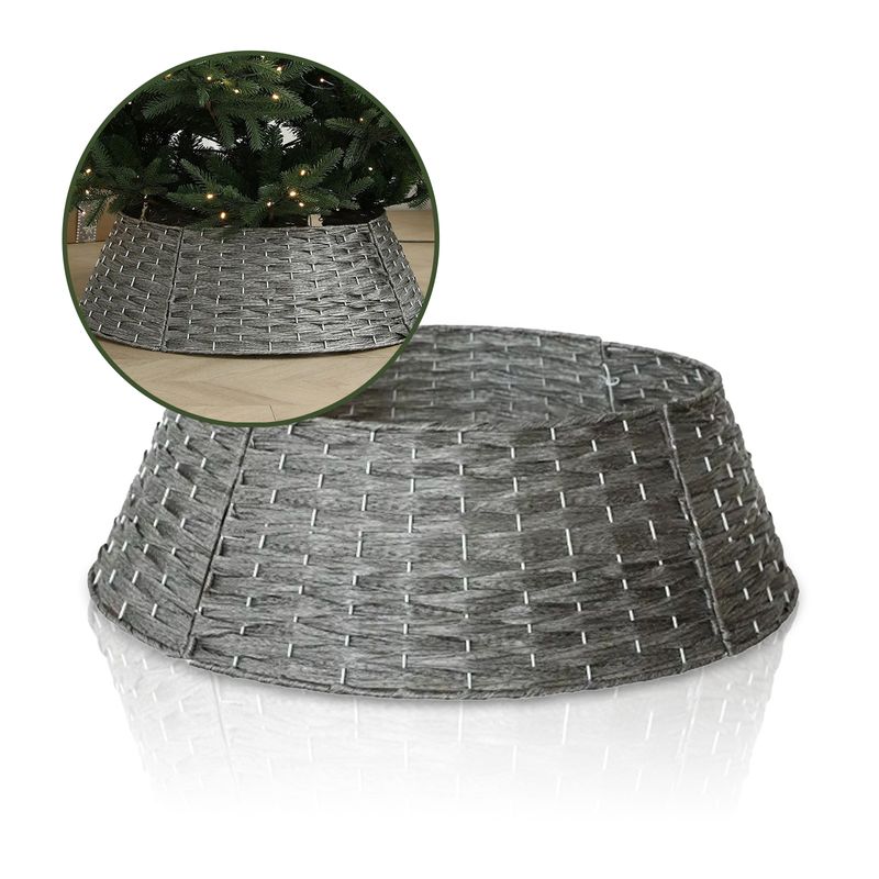 Weihnachtsbaum Rock Kragen Korb Korbabdeckung Tannenbaum Ring