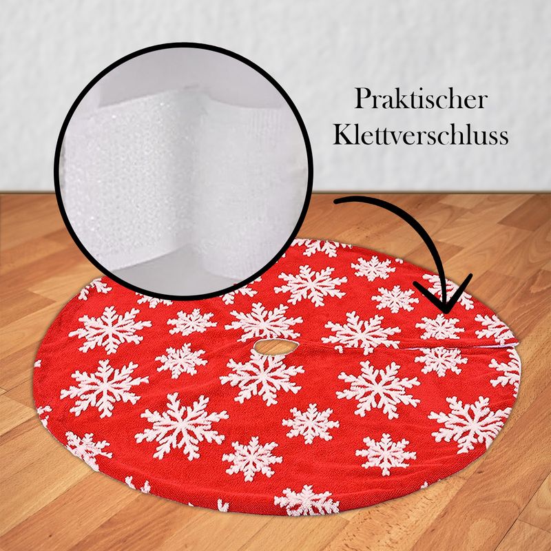 Christbaum-Rock Weihnachtsbaumdecke Tannenbaum-Teppich Baumrock-Matte