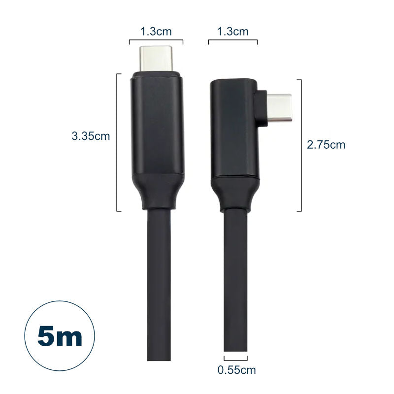 Kabel für VR Brille 5m Oculus Quest 2 USB-C Datenkabel Ladekabel