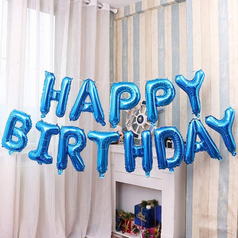 Happy Birthday Ballon Happy Birthday Luftballon Folienballon Girlande