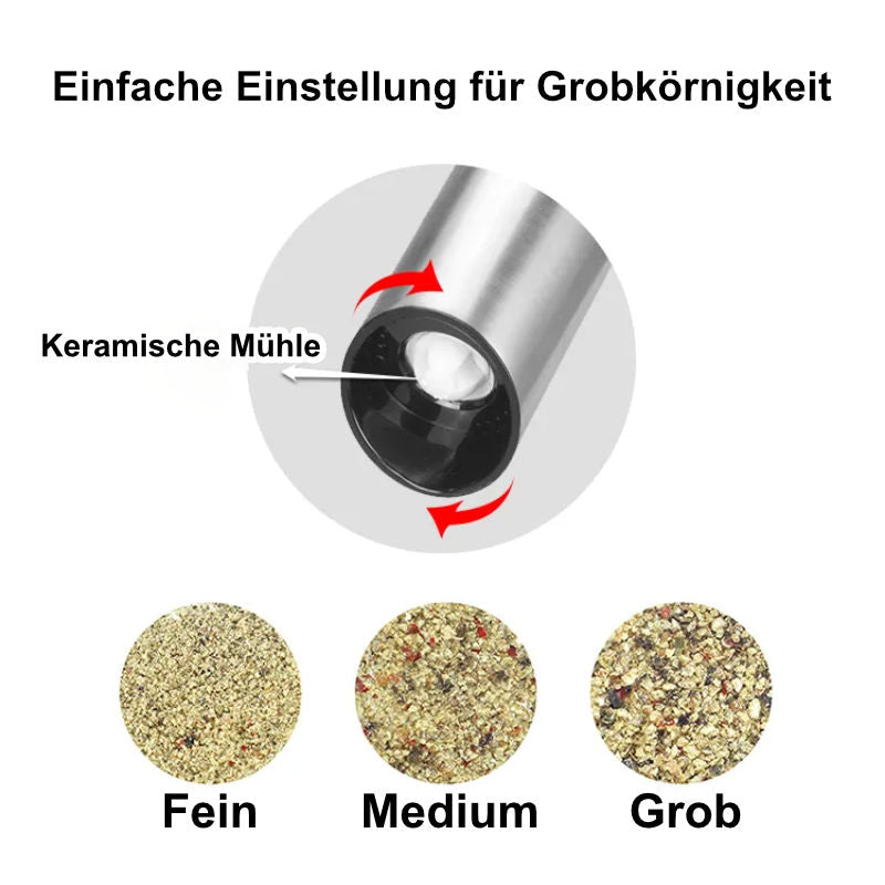 Elektrische Pfeffermühle automatische Gewürzmühle elektronische Mühle