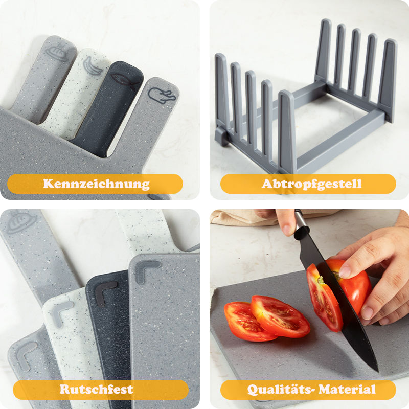 Schneidebretter Set Küchenbrett Brettchen Arbeitsbrett Tranchierbrett