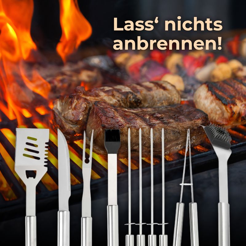 Grillbesteck Grillkoffer Grillset Grillausstattung Grillzubehör