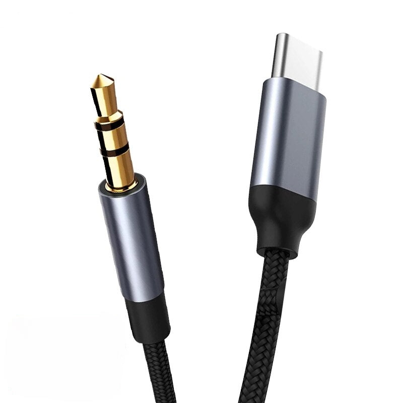 USB-C zu AUX Adapter 0.5m AUX zu USB-C Kabel AUX Anschluss AUX Stecker