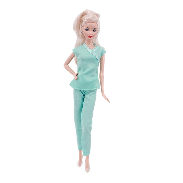 Medizin Puppen Zubehör für Barbie Spielset Krankenschwester Türkis