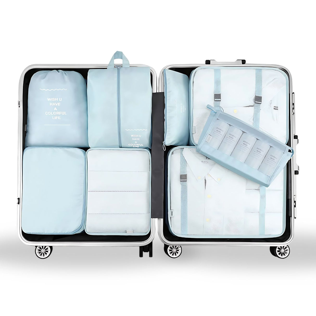 Reisebeutel Koffer-Organizer Packsack Aufbewahrungsbeutel Set