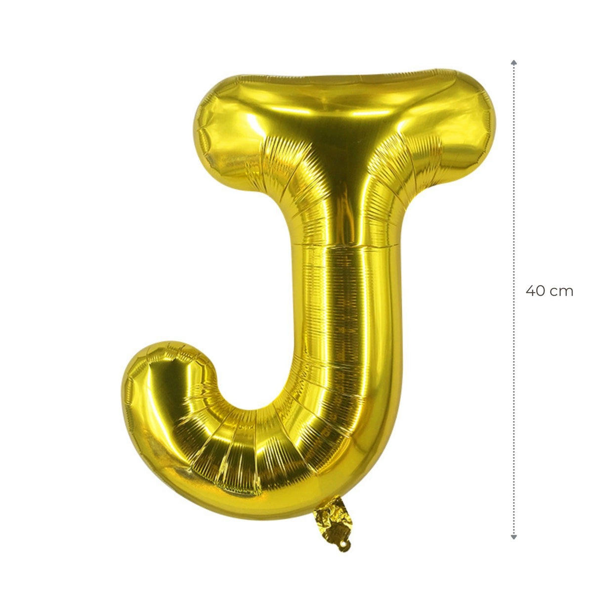 Buchstabenballon J Golden Geburtstagsparty Ballon Folienballon 40cm