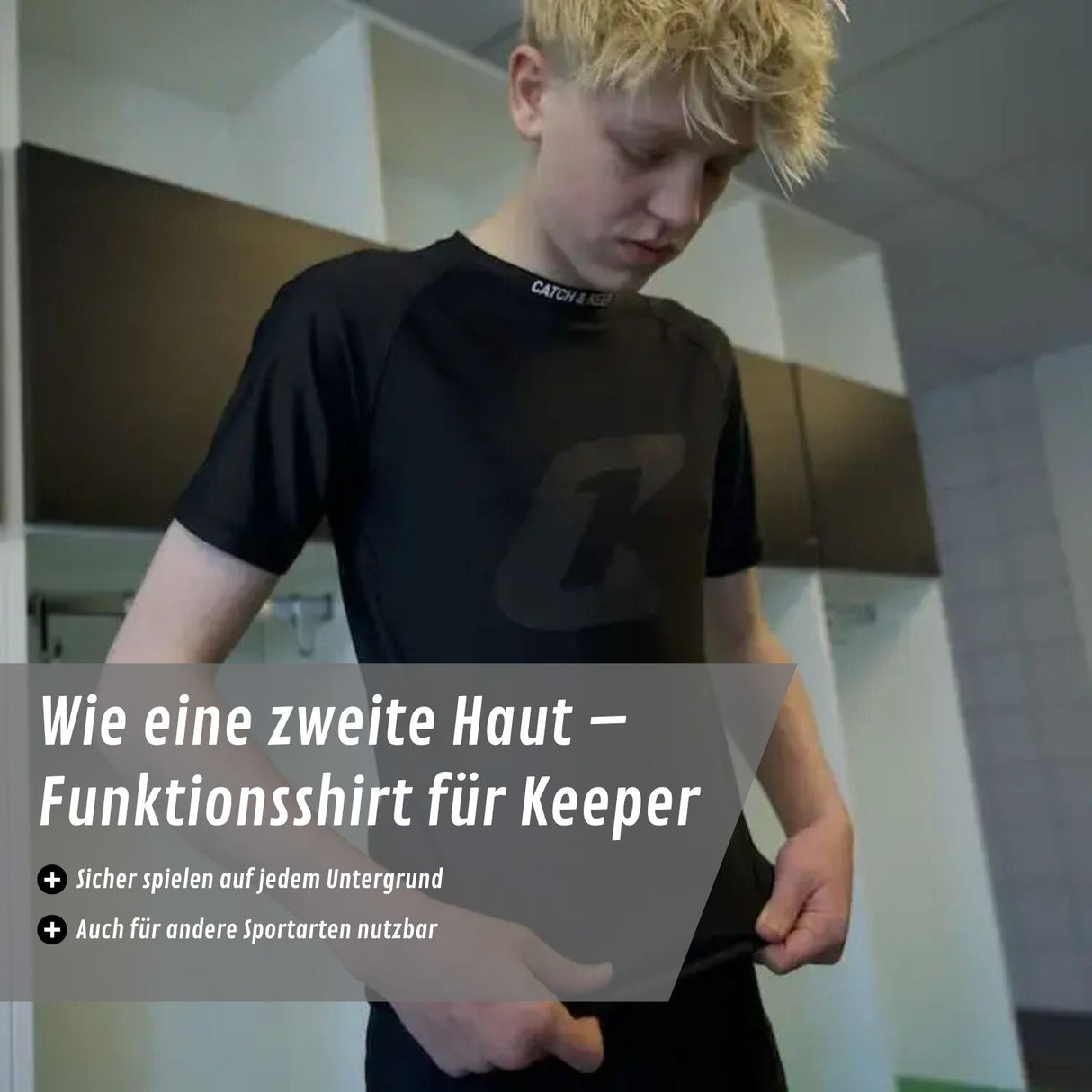 Atmungsaktives Sport Kompressions T-Shirt Gr. 164 Funktionsshirt Unterziehshirt