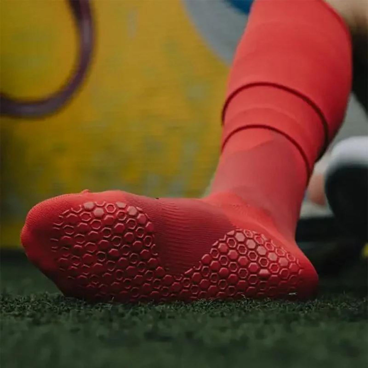 Fussballstulpen und Socken Grösse 42-47 Rot Set Tubxx und GripSoxx