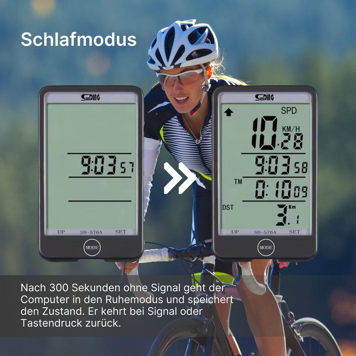 Sunding Fahrradcomputer Velocomputer Bikecomputer Fahrradtacho
