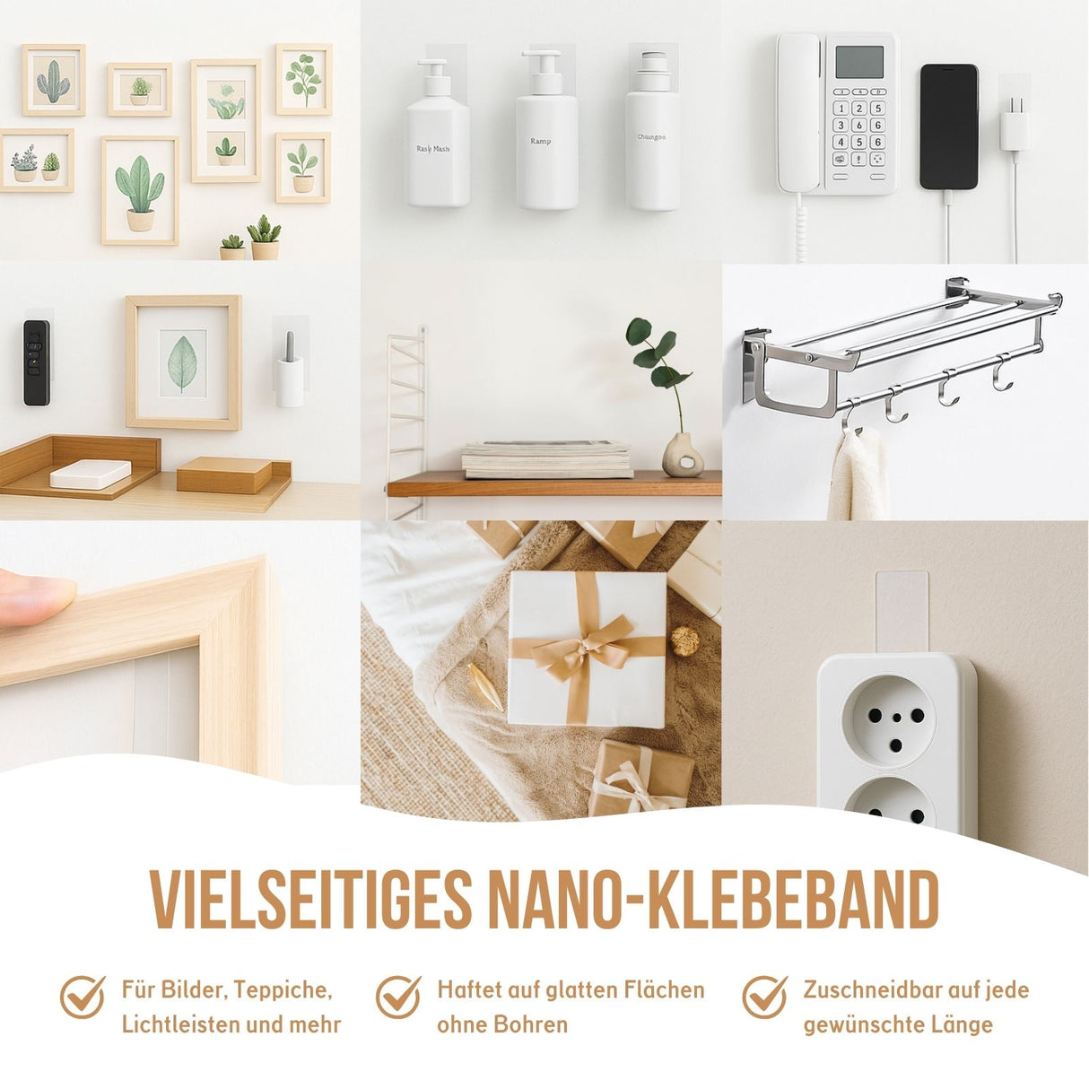 Nano-Tape Montageklebeband Nano-Klebeband Doppelseitiges Klebeband