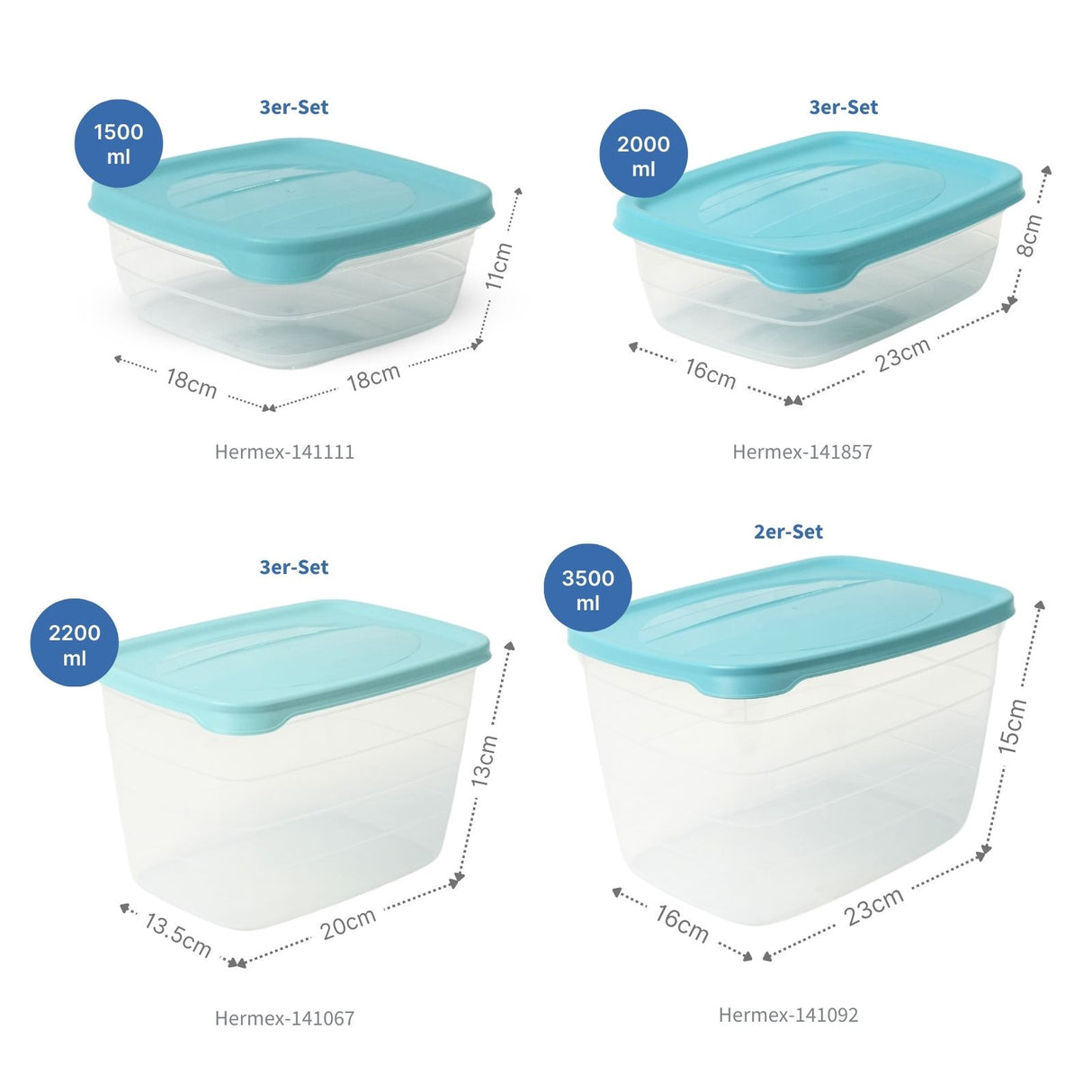 28-tlg. Frischhaltedosen-Set Meal-Prep-Dosen Vorratsdosen Gefrierdosen