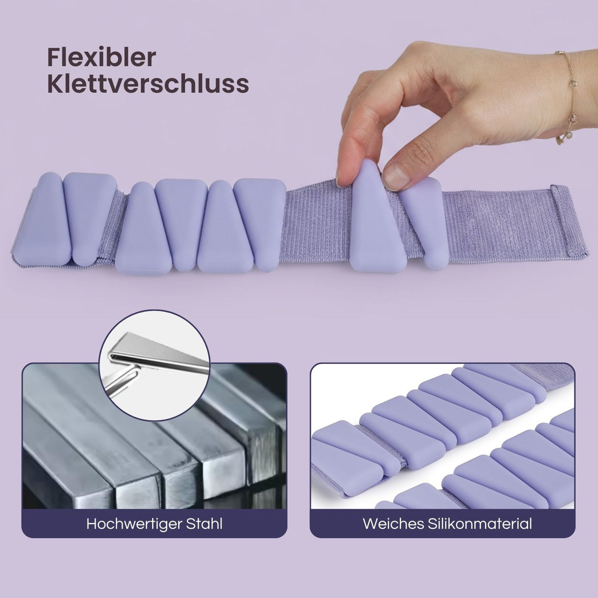 2er-Set Gewichtsmanschetten Handgelenkgewichte Fitnessmanschette
