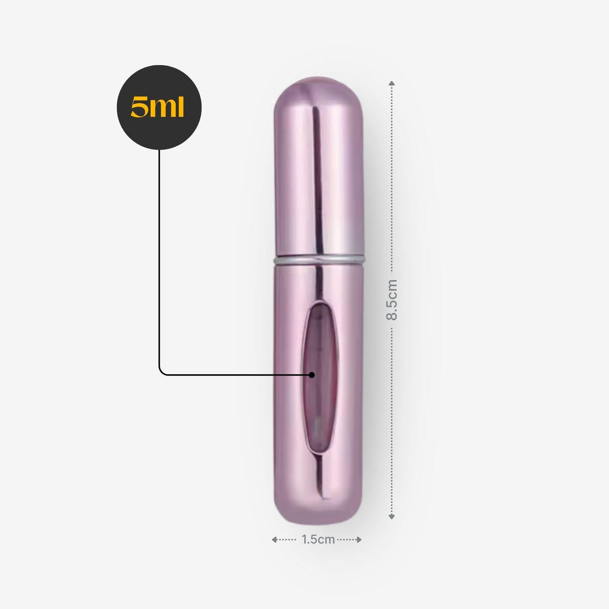 2er-Set Mini-Parfümzerstäuber 5ml Parfum Vaporisateur Pink