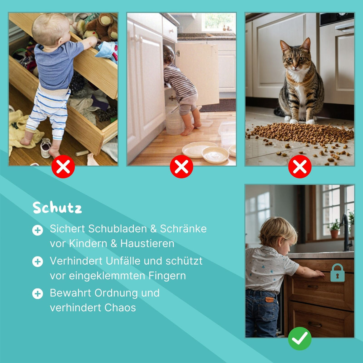 Kindersicherung Multi-Sicherung Schranksicherung