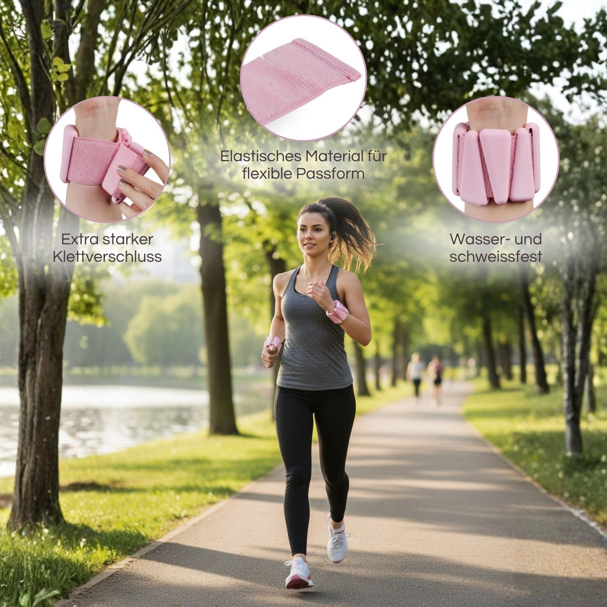 2er-Set Gewichtsmanschetten Fitnessmanschette Handgelenkgewichte