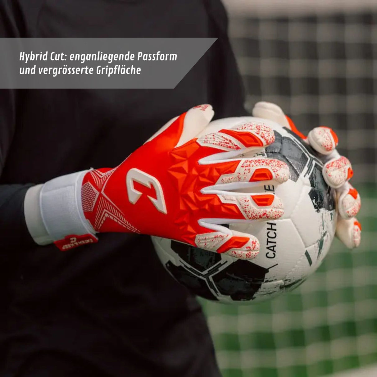 Fussballhandschuhe Pulse X Red Gr. 6 Torwart Goalie Handschuhe