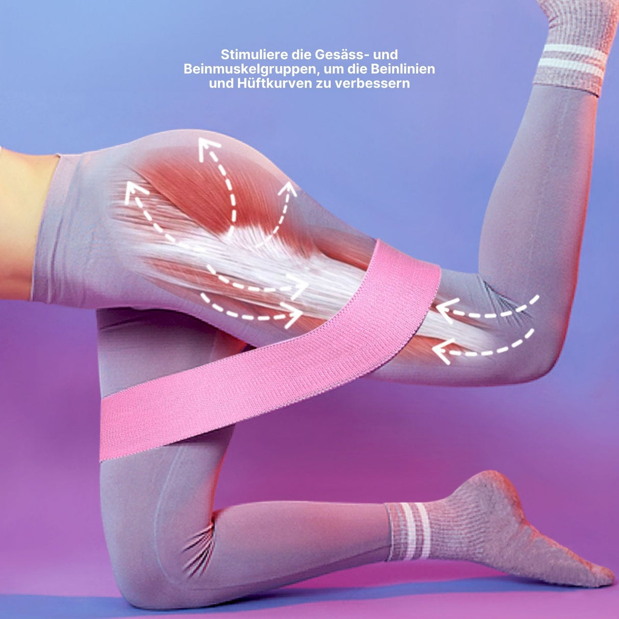 Hip-Resistance-Band Booty-Band Glute-Band Fitnessband Trainingsband