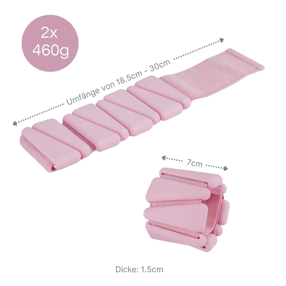 2er-Set Gewichtsmanschetten Fitnessmanschette Handgelenkgewichte
