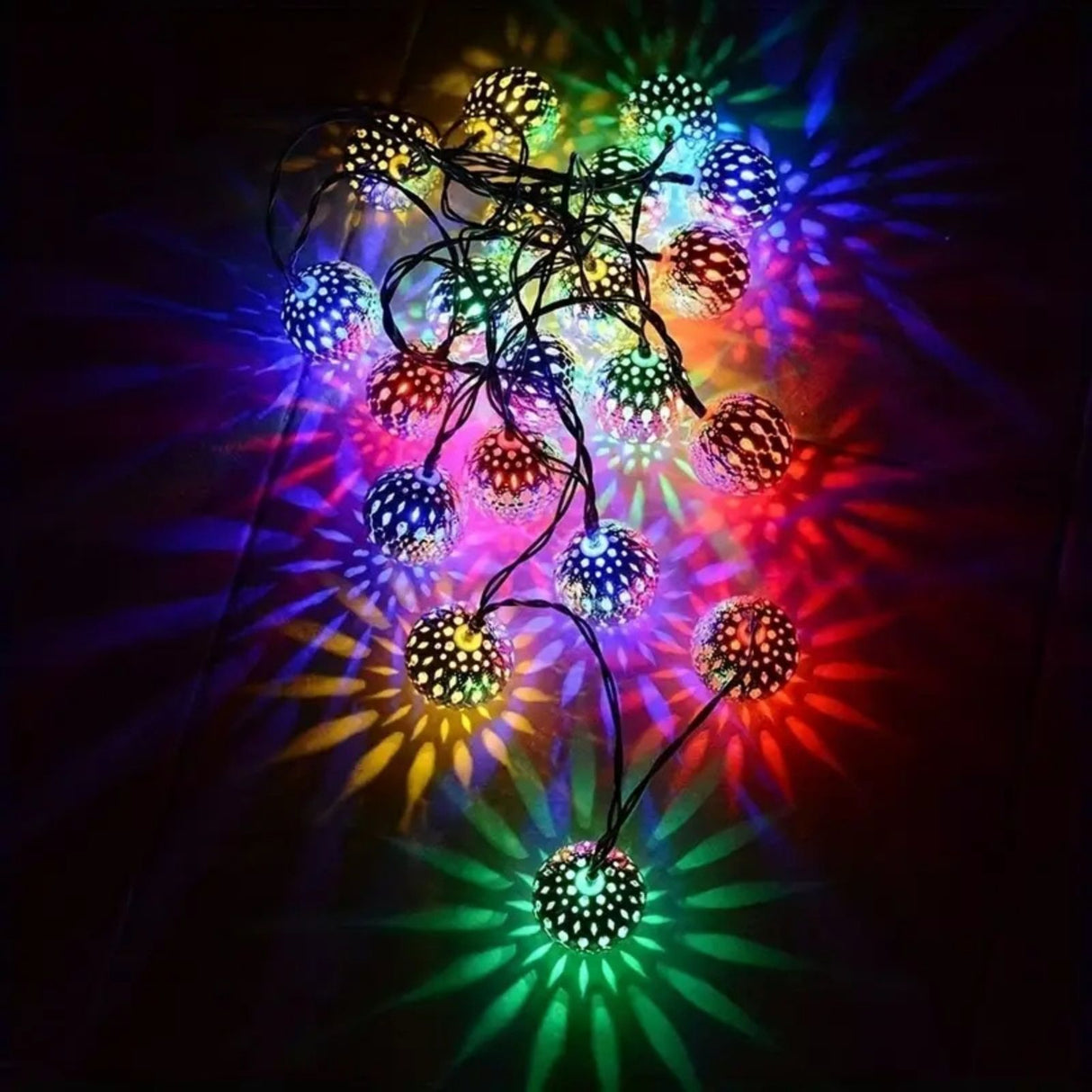 Marokkanische LED Lichterkette 3.5m Orientalische Deko Beleuchtung