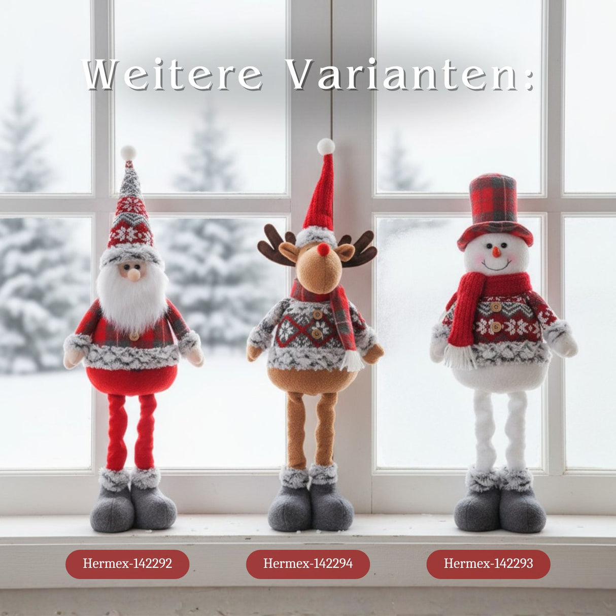 Weihnachtsmannfigur Deko-Weihnachtsmann Stehfigur Weihnachtsmann
