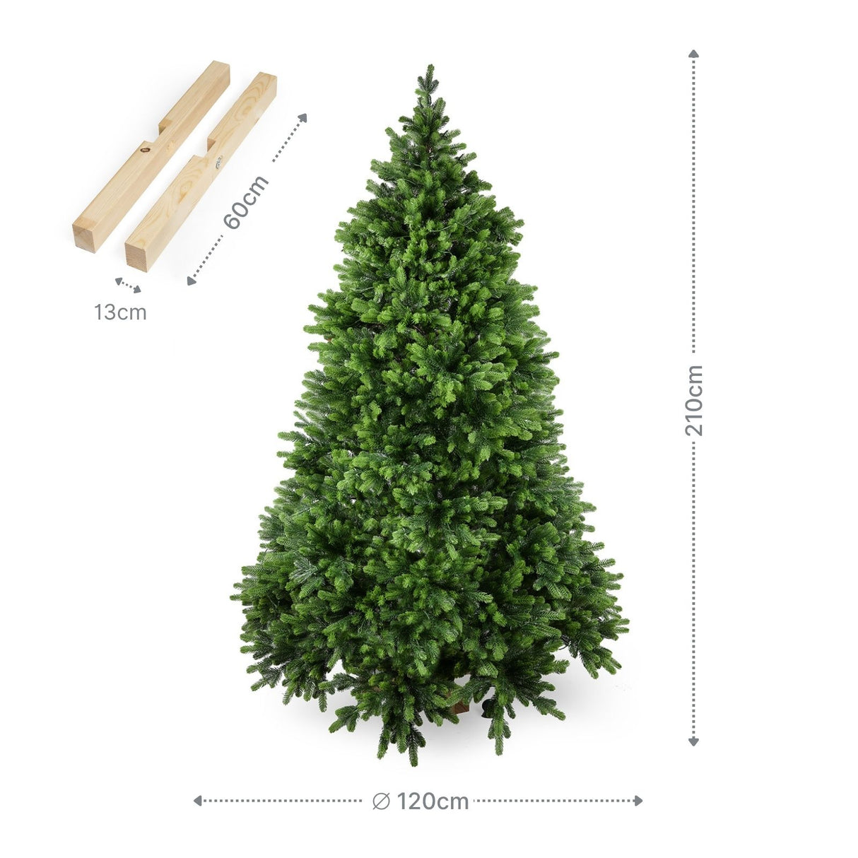 Weihnachtsbaum 210cm mit LED Kunsttanne Christbaum Tannenbaum Tanne